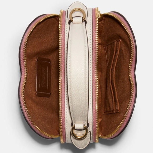 COACH Heart Crossbody In Signature Canvas With Heart Cherry Print - Picture 4 of 6